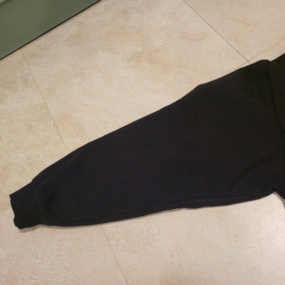 Six Flags Fright Frest Mens M Medium Insane Killer Clown Black Sweatshirt Hoodie - Picture 15 of 16